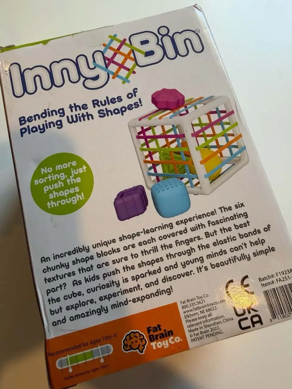 Fat Brain Toy Co InnyBin Shape Sorter Cube